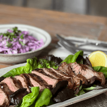 Steak, Salad & Purple Slaw - Purition UK