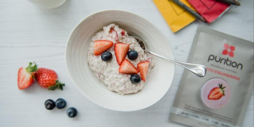 Strawberry porridge oats