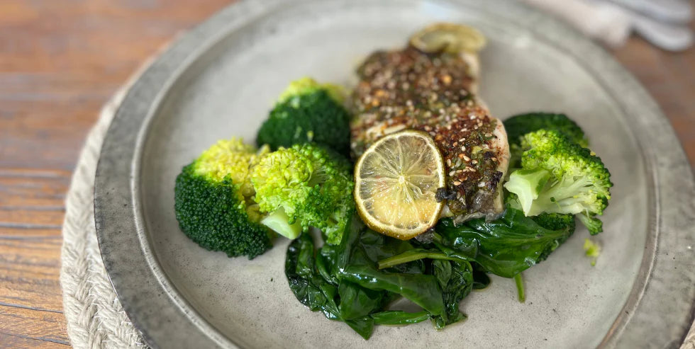 Baked Haddock, Coriander & Lime