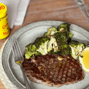 Steak & Garlic Roasted Broccoli