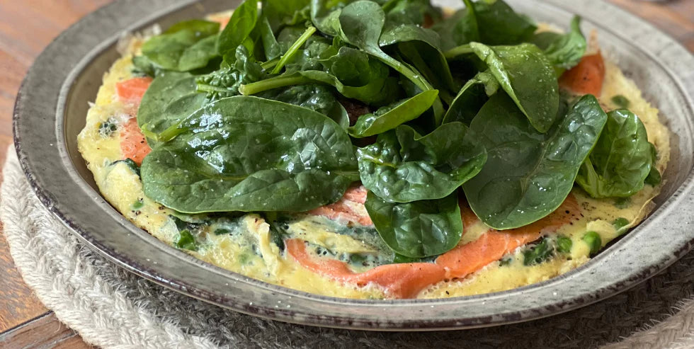 Salmon, Spinach & Pea Frittata - Purition UK